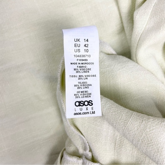 ASOS Maxi Dress, Criss-cross Halter Top, Size 10 - Picture 9 of 9